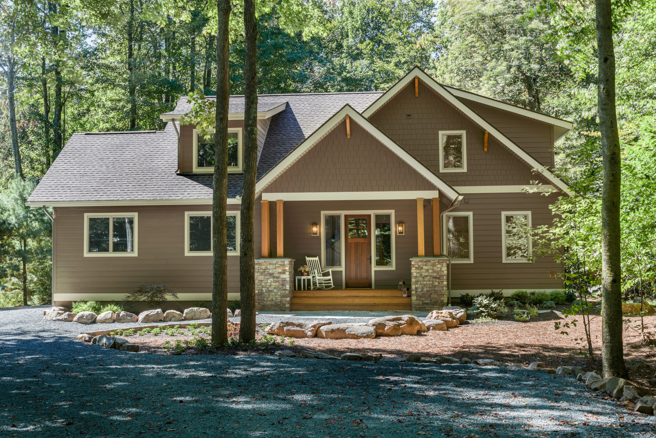 Finished patio and garden project built from professional landscape design