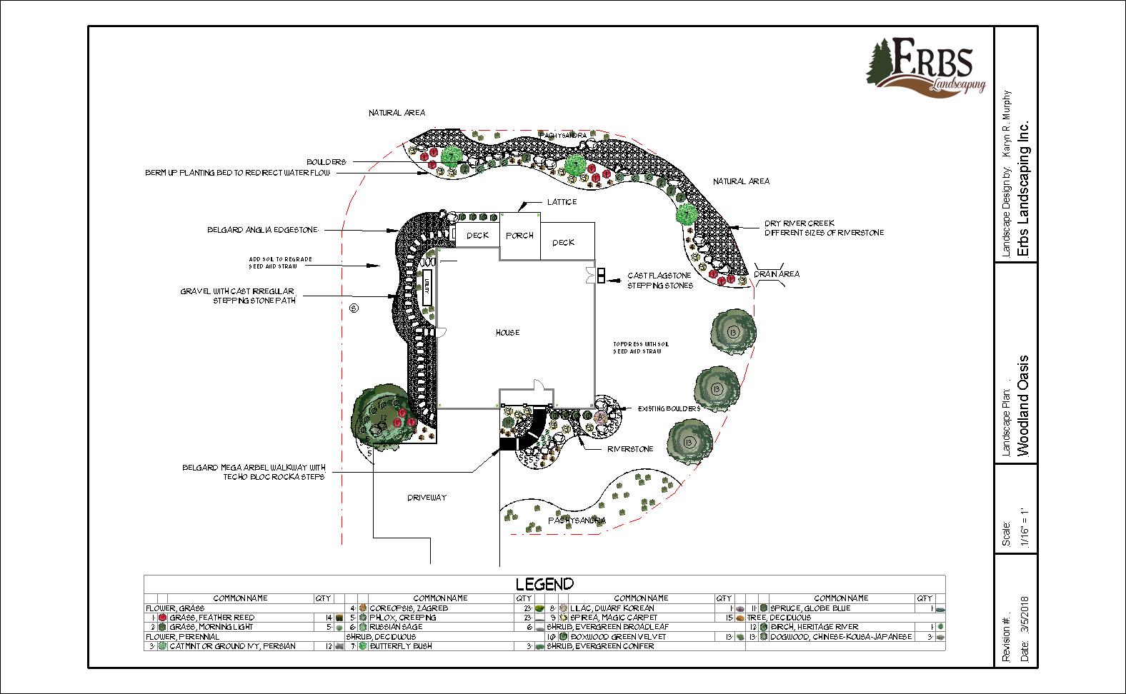 PRO Landscape CAD rendering of residential backyard layout with stone patio